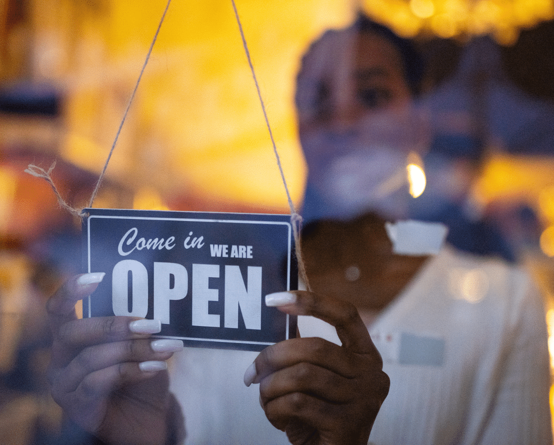 A restaurant owner opens her restaurant despite challenges