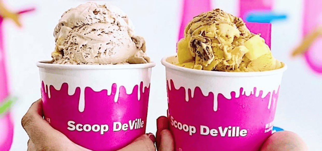 Image of ice cream from Scoop DeVille, a Philly restaurant that uses Grubhub Delivery