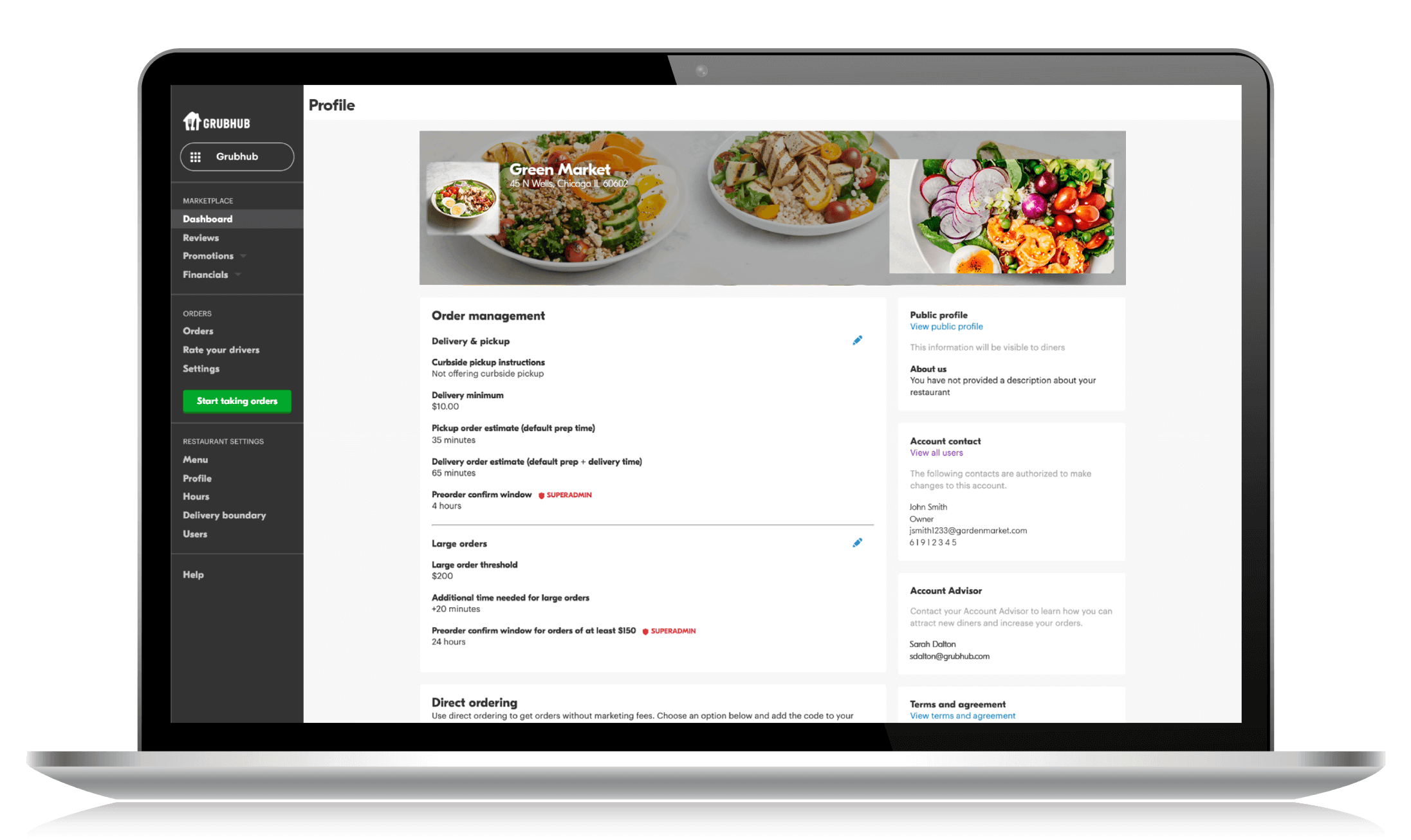 Merchant Hub Grubhub For Restaurants