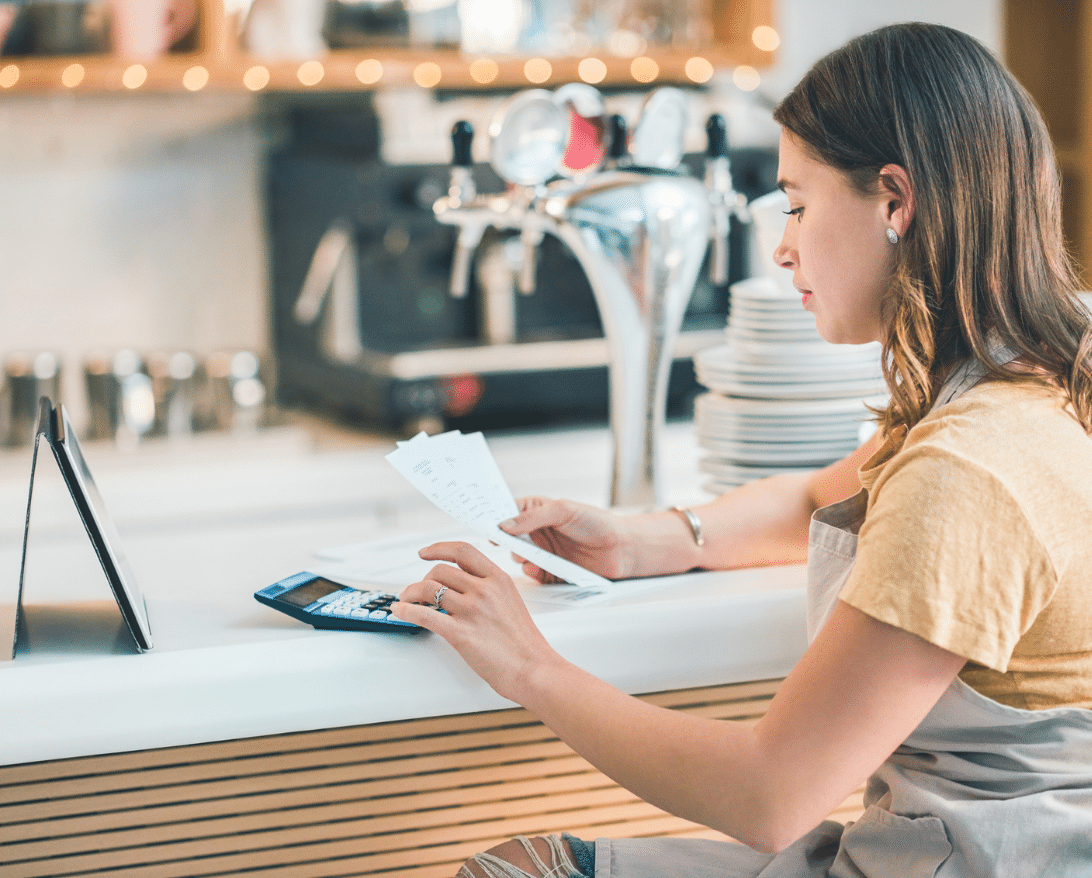 restaurant owner reviewing grubhub prices and fees