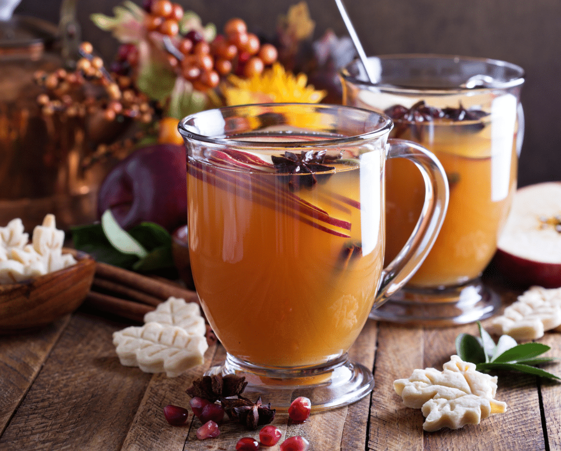 Hot apple cider for restaurant alcohol delivery