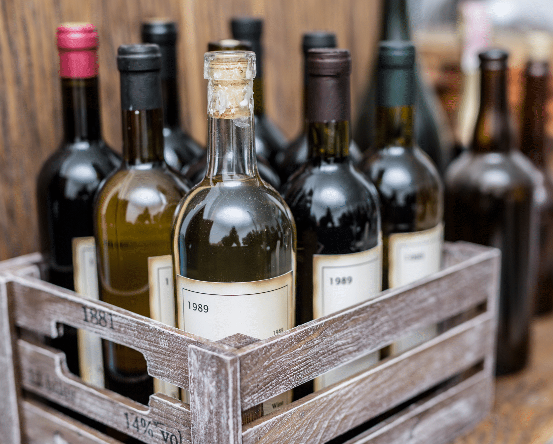 Wine bottles for alcohol delivery