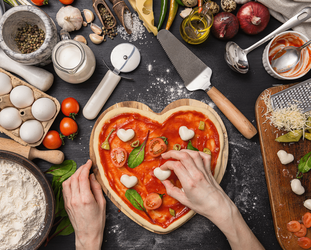 Restaurant's prepare a Valentine's Day dinner