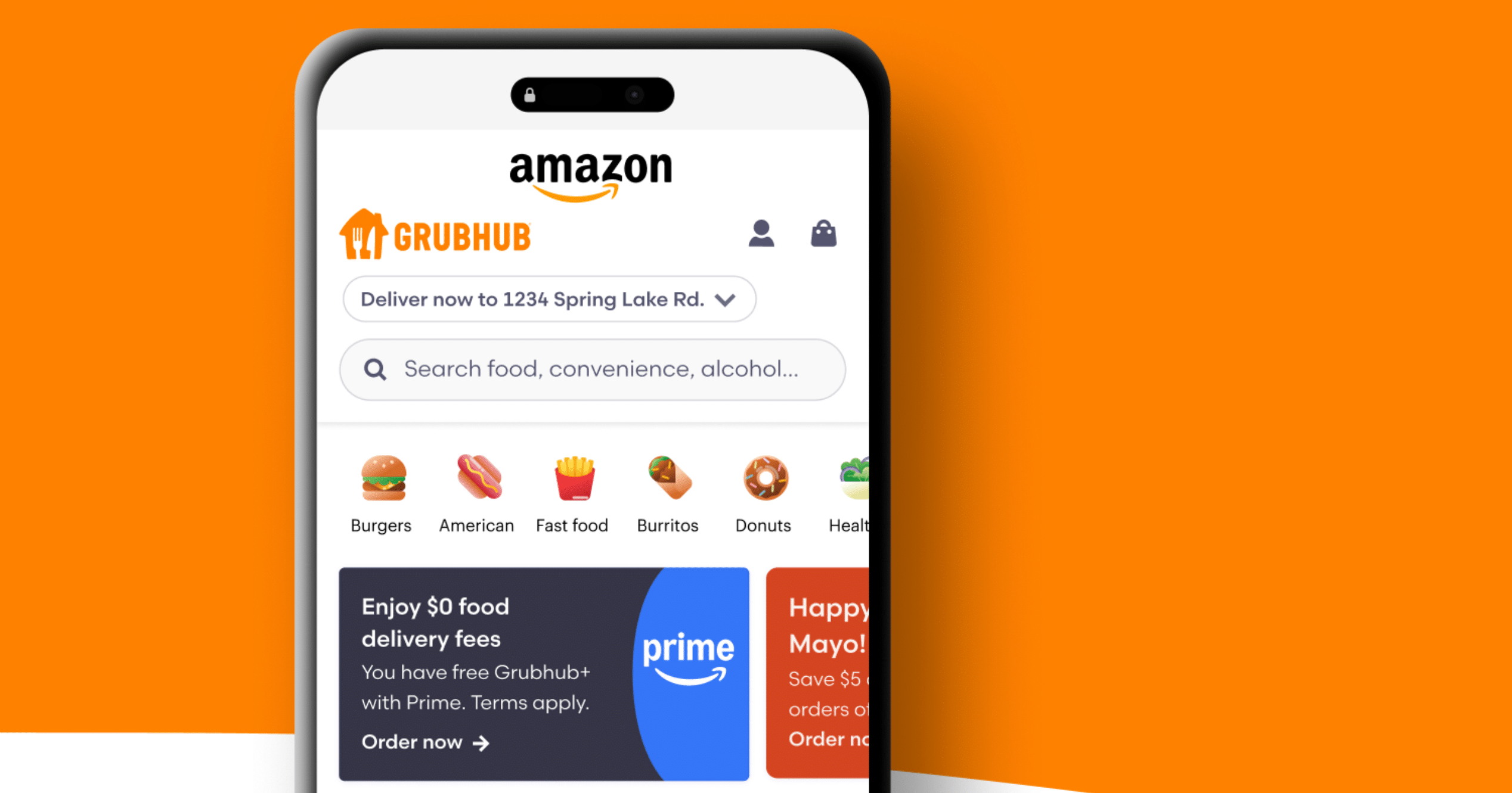 Introducing Grubhub ordering on Amazon