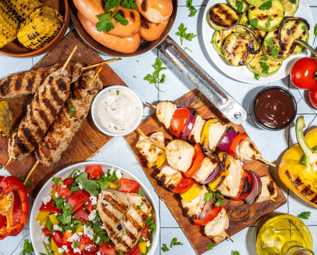 Top selections from a restaurant summer menu