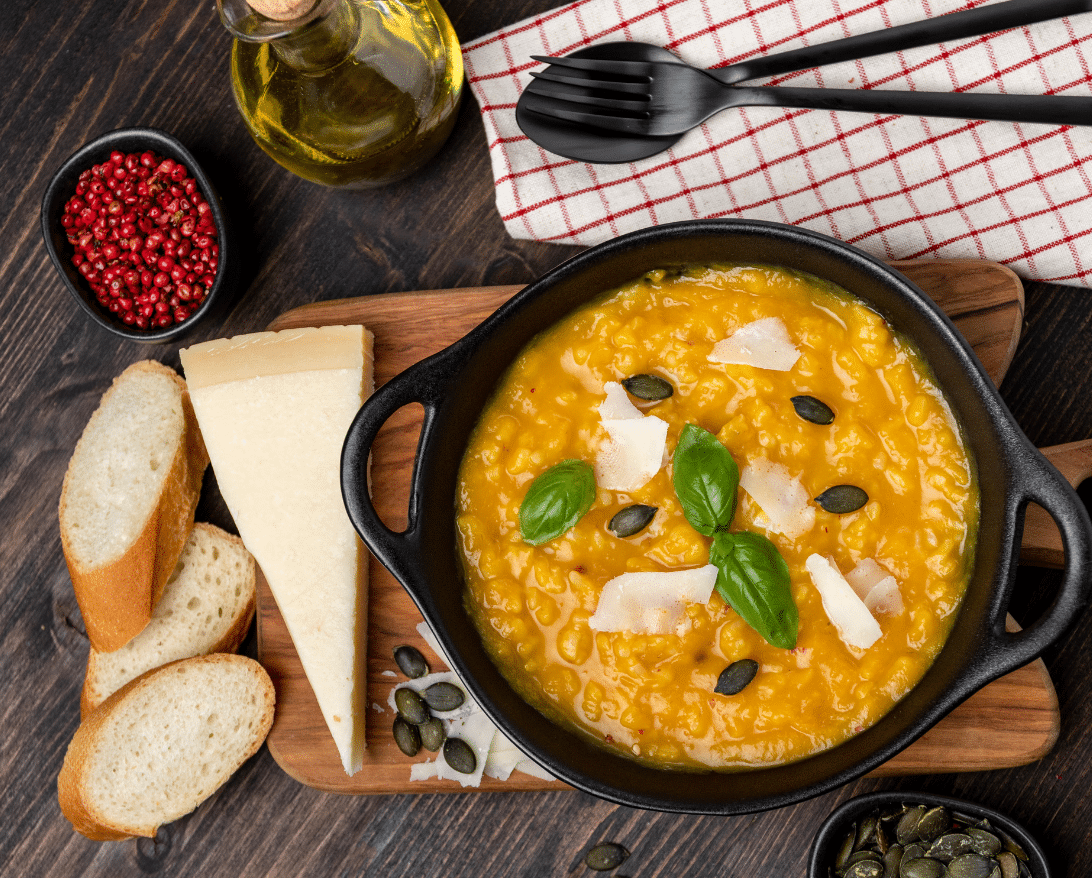 A soup from Grubhub's fall menu ideas