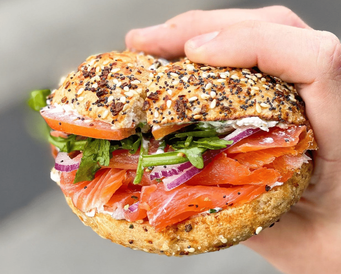 A Forest Hills Bagels bagel