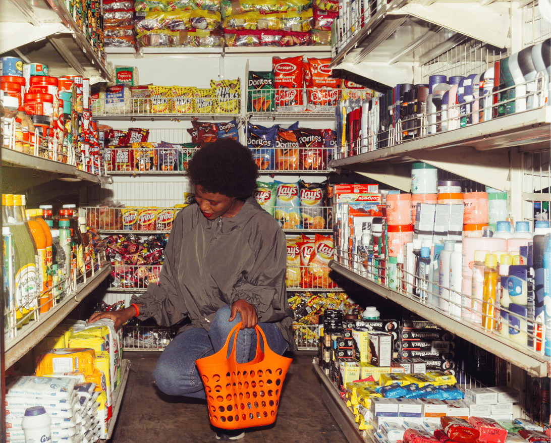 A customer explores convenience delivery.