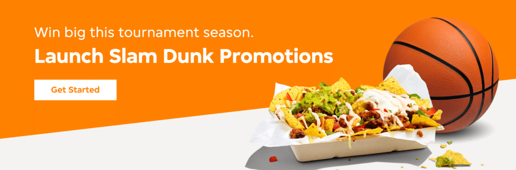 Run Slam Dunk Promotions with Grubhub