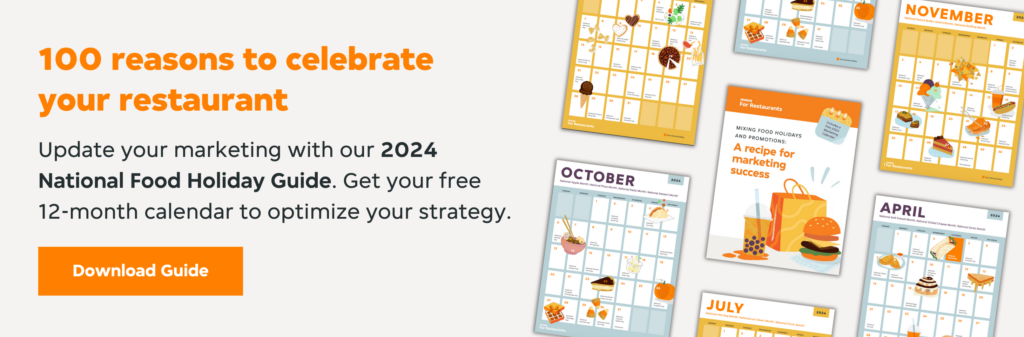 Download the National Food Holiday calendar