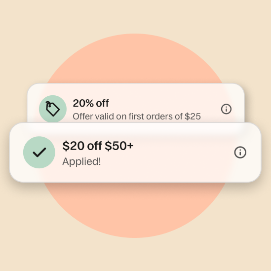 Examples of Grubhub restaurant promotions